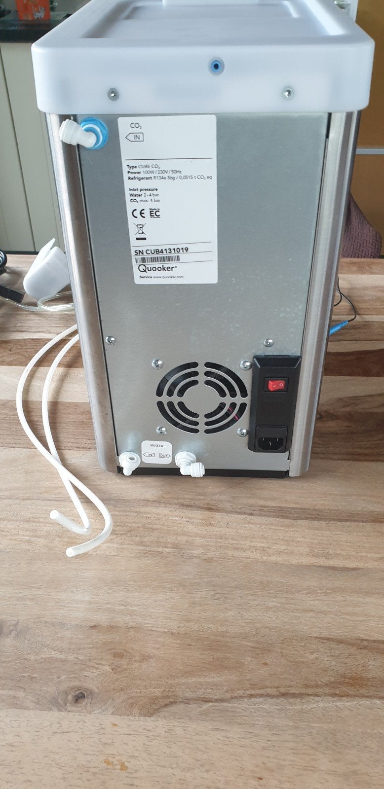 Quooker cube, Ophalen