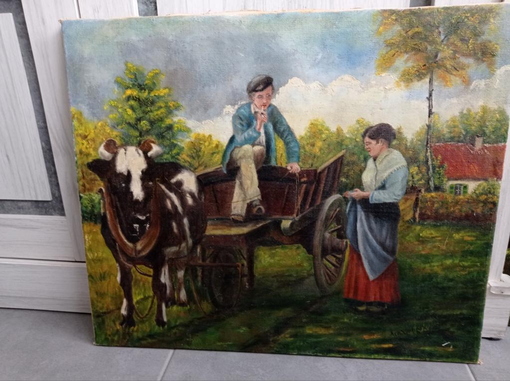 Schilderij Ach. Verbeeck, Antiek en Kunst, Kunst | Schilderijen | Klassiek, Ophalen