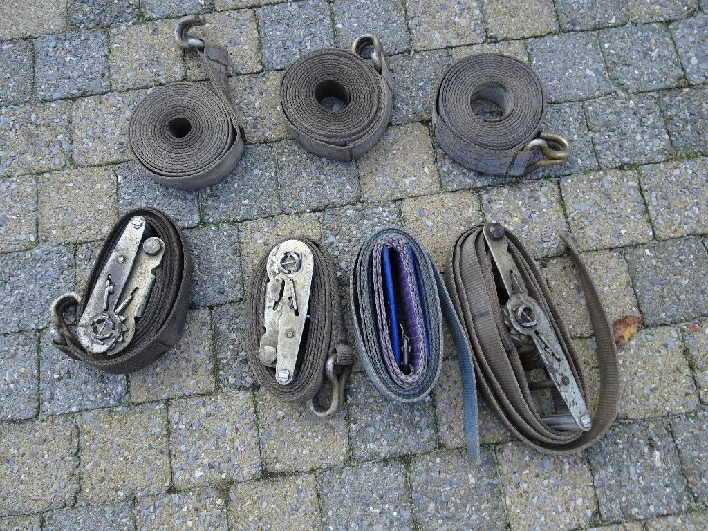 Spanbanden met ratel, Ophalen, Gebruikt