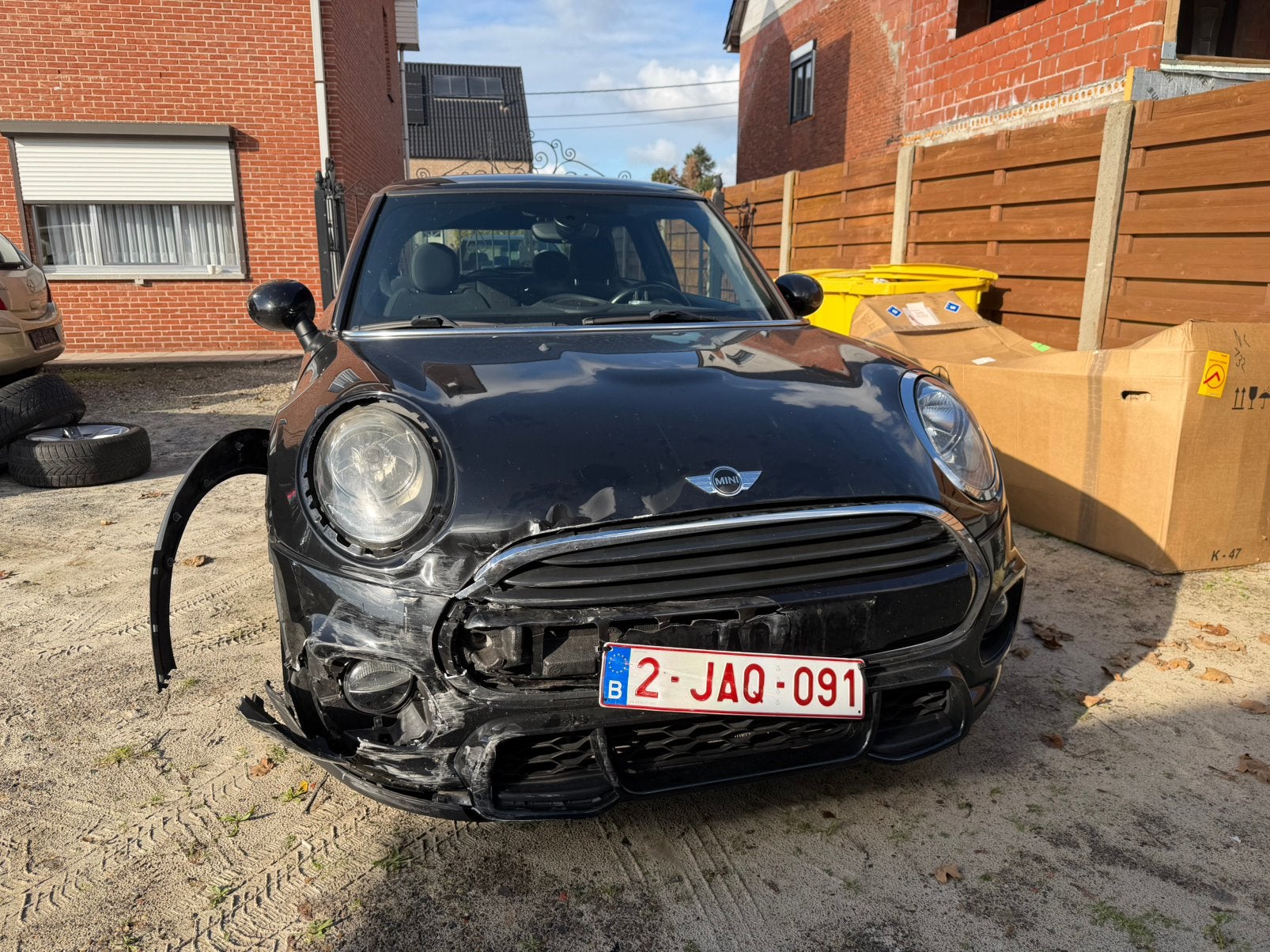 Mini cooper John works schade, Auto's, Zwart, Zwart, Particulier, Cooper