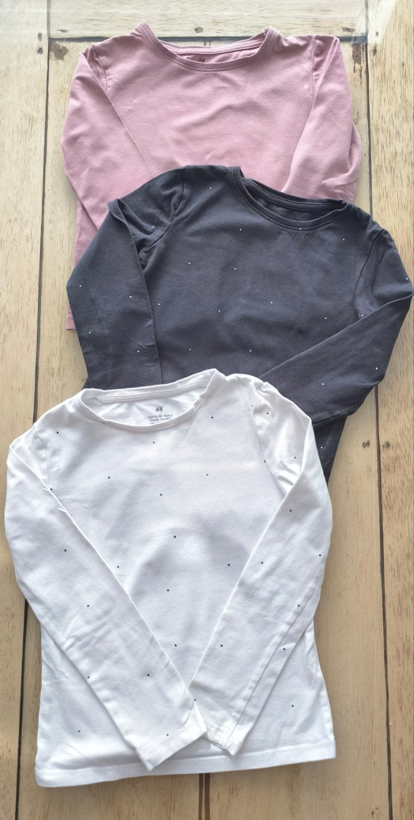 T-shirt met lange mouwen, Kinderen en Baby's, Kinderkleding | Maat 122, Gebruikt, Meisje, H&M, Ophalen of Verzenden