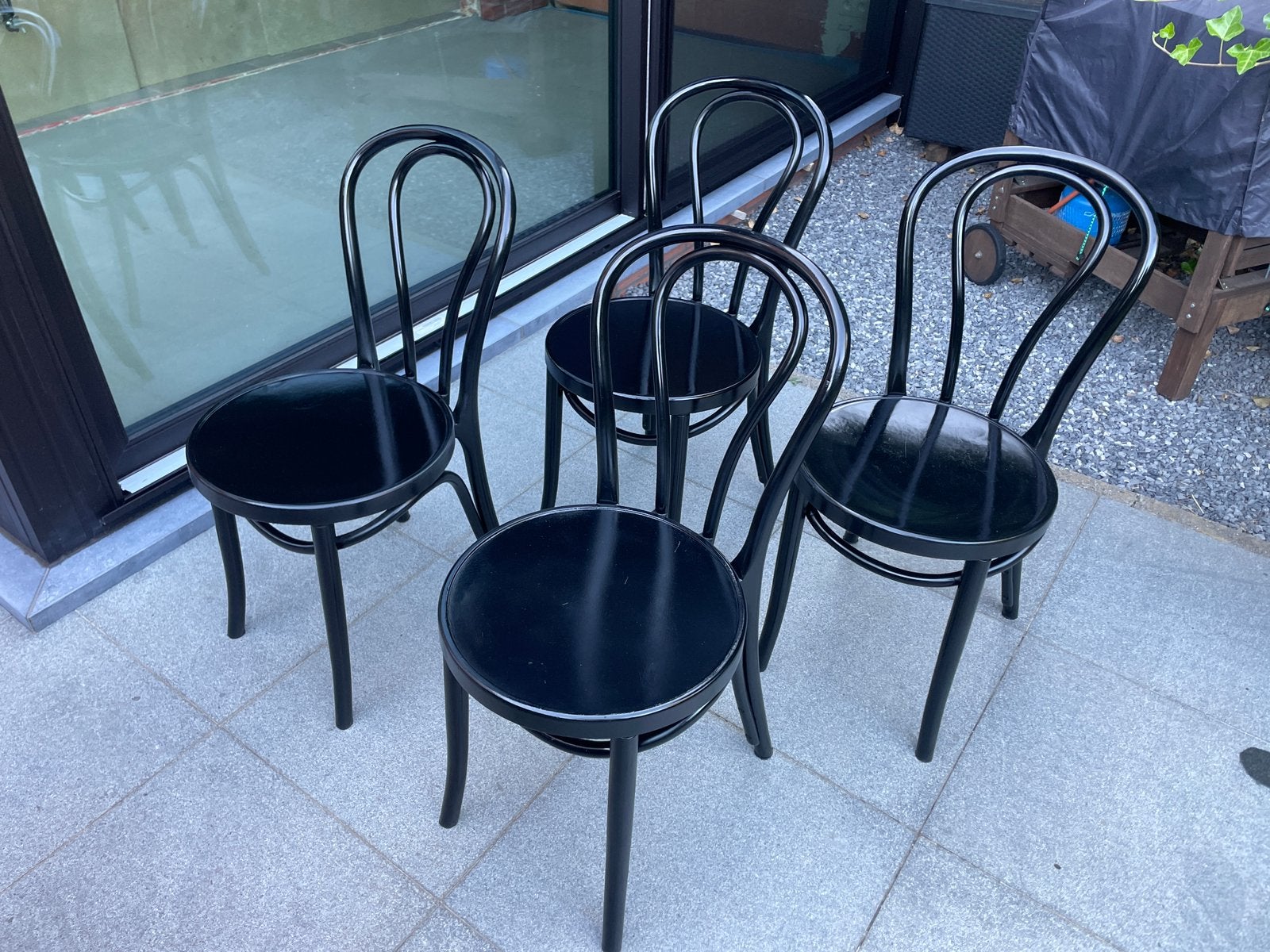 IKEA thonet stijl stoelen, Huis en Inrichting, Ophalen, Zwart