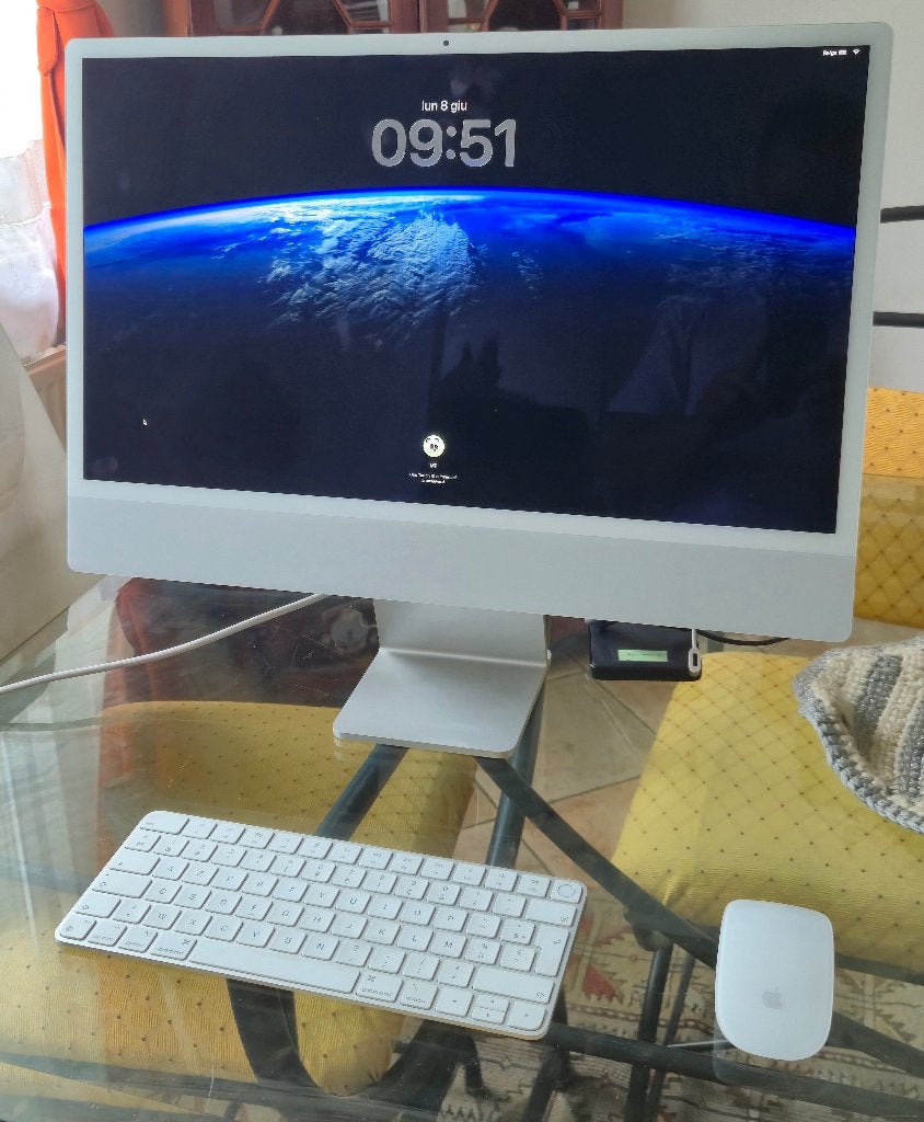 Apple iMac 24" M1 - Zilver, Computers en Software, Apple Desktops, Ophalen, 256 GB, IMac, Zo goed als nieuw