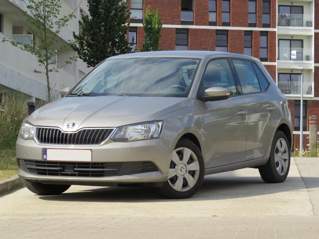 Skoda Fabia Ambition automaat 81kw 110pk, Auto's, Stof, Adaptieve lichten, Beige, 5 deurs