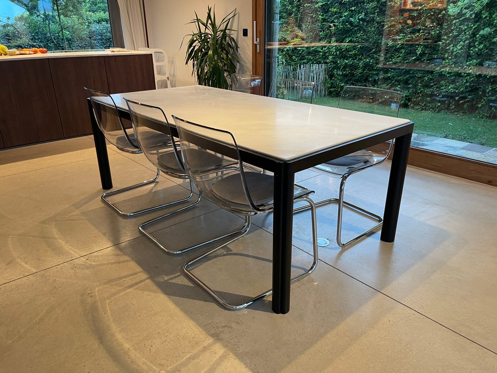 Vintage eettafel marmer - Design Artifort jaren ‘60, Maison & Meubles, Tables | Tables à manger, Utilisé, 100 à 150 cm, 200 cm ou plus