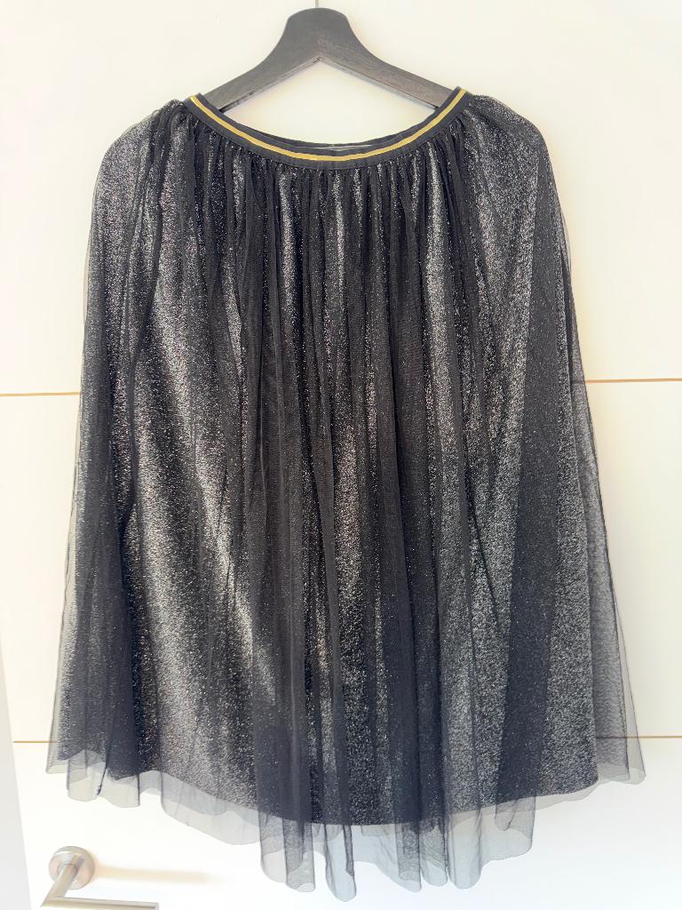 Jupe Majolica noir pailletée, Kleding | Dames, Maat 38/40 (M), Zwart, Nieuw, Knielengte