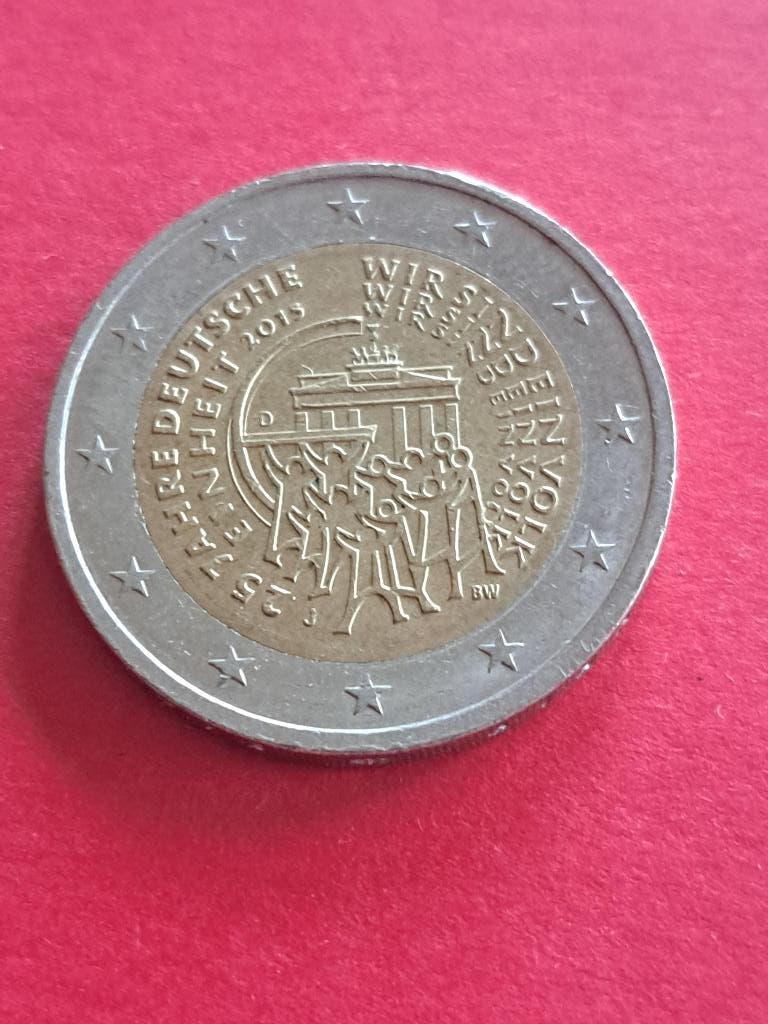 2015 J Allemagne 2 euros 25 ans unité allemande Hambourg, Envoi, Allemagne, 2 euros, Monnaie en vrac