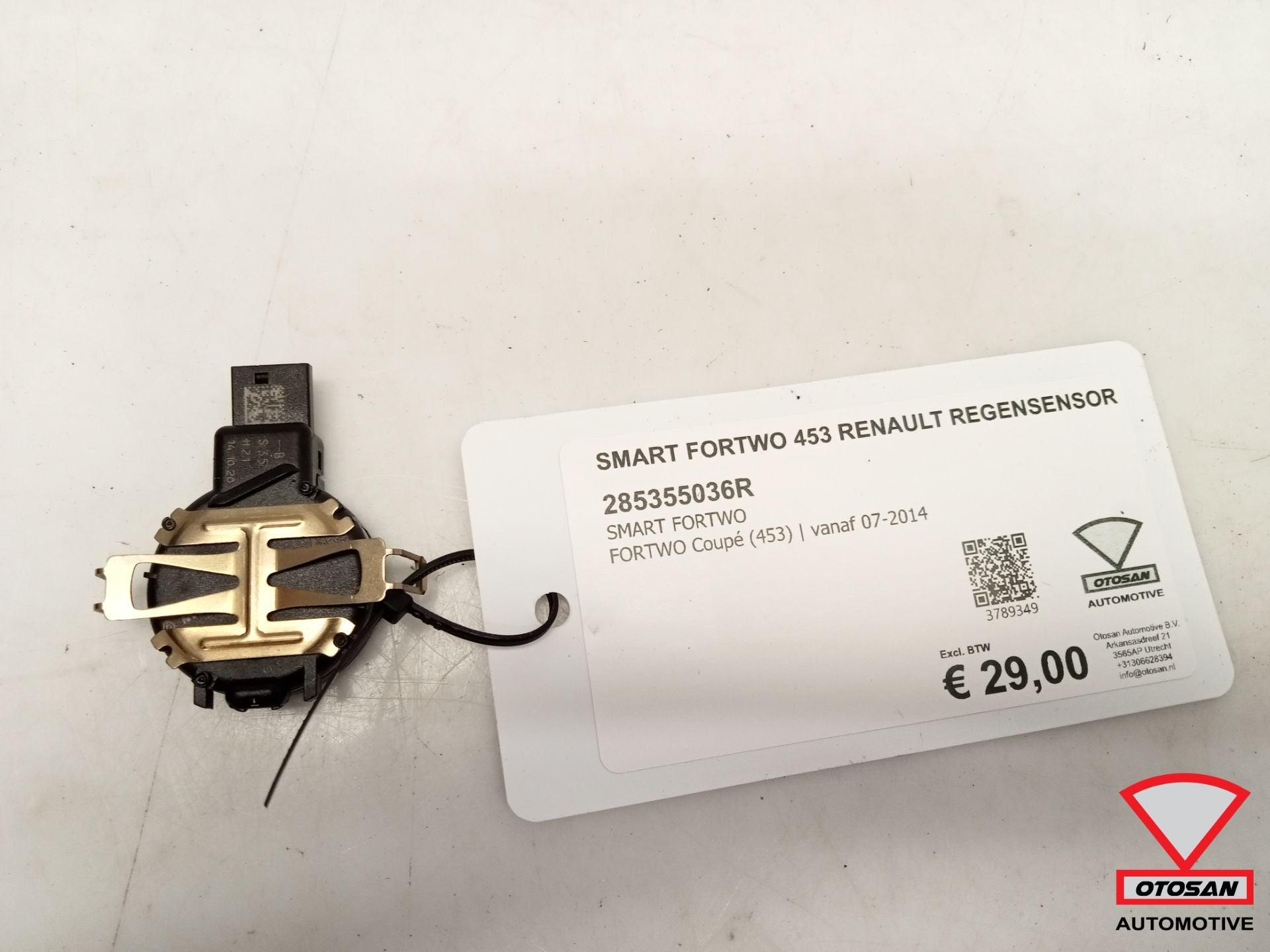 Smart Fortwo 453 Renault Regensensor 285355036R, Gebruikt, Mercedes-Benz AG, Mercedesstrasse 120
70372  Stuttgart, DE, Dialog@mercedes-benz.com