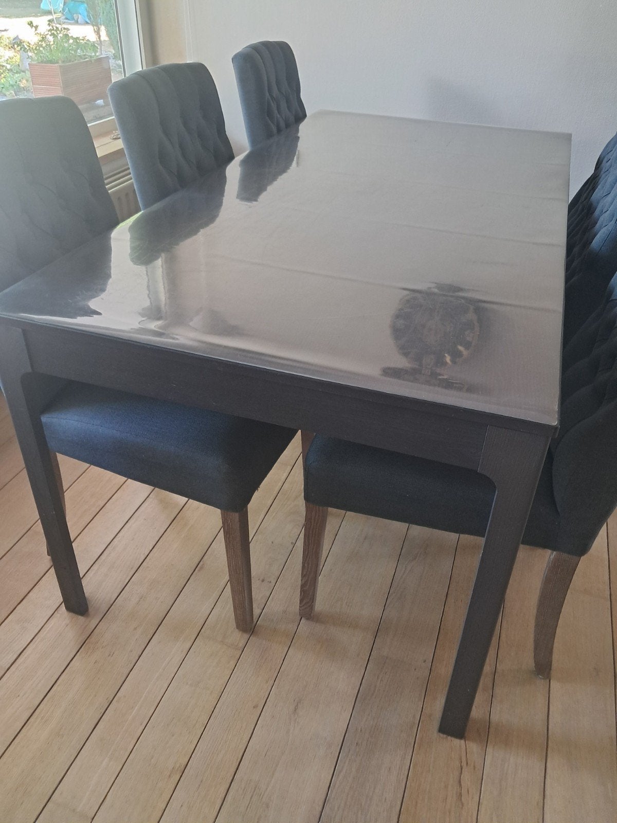 Eettafel uitrekbaar 180/240x90  met tafelbescherming, Enlèvement, Comme neuf