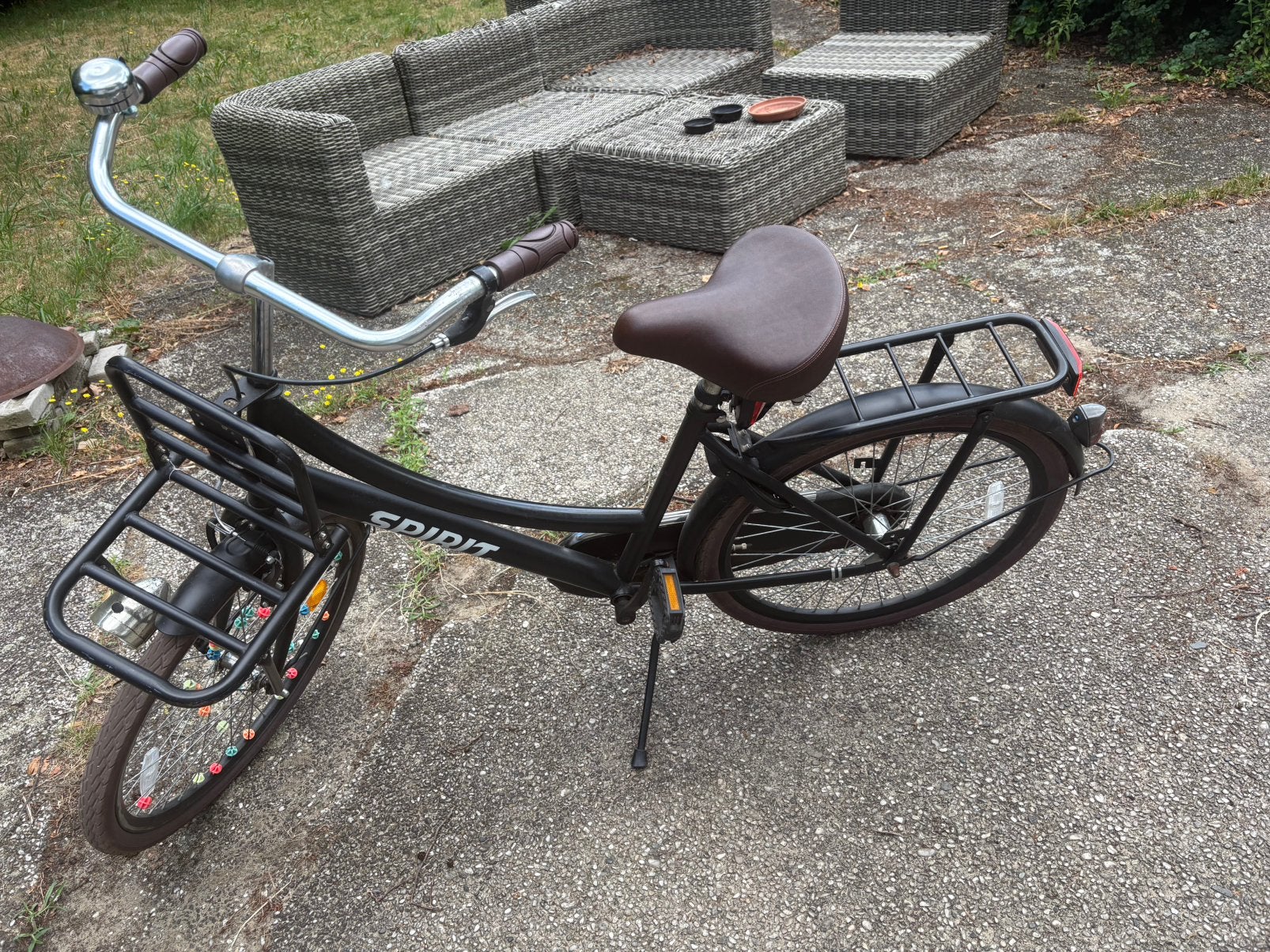 24 inch stoere meisjes transport fiets, Enlèvement, Utilisé, Frein à rétropédalage, Frein à main