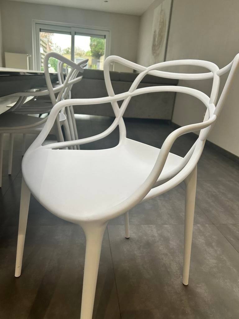 6 chaises blanche, Enlèvement, Comme neuf