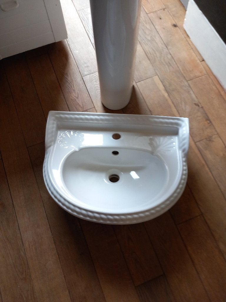 lavabo, Doe-het-zelf en Bouw, Ophalen, Zo goed als nieuw, Steen, Wastafel