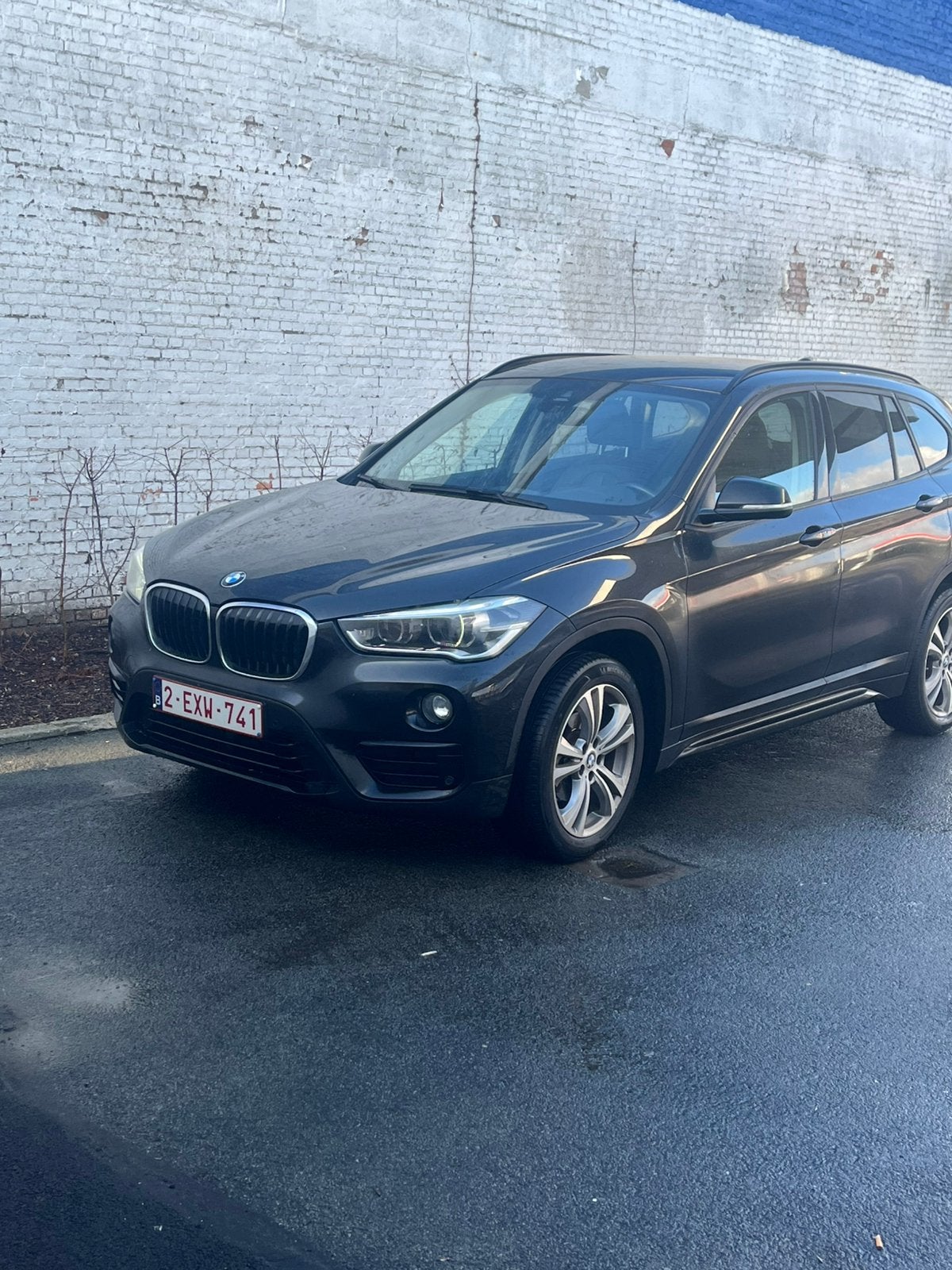 BMW X1 16D  leder en Xenon, Autos, Euro 6, Boîte manuelle, Noir, 5 portes