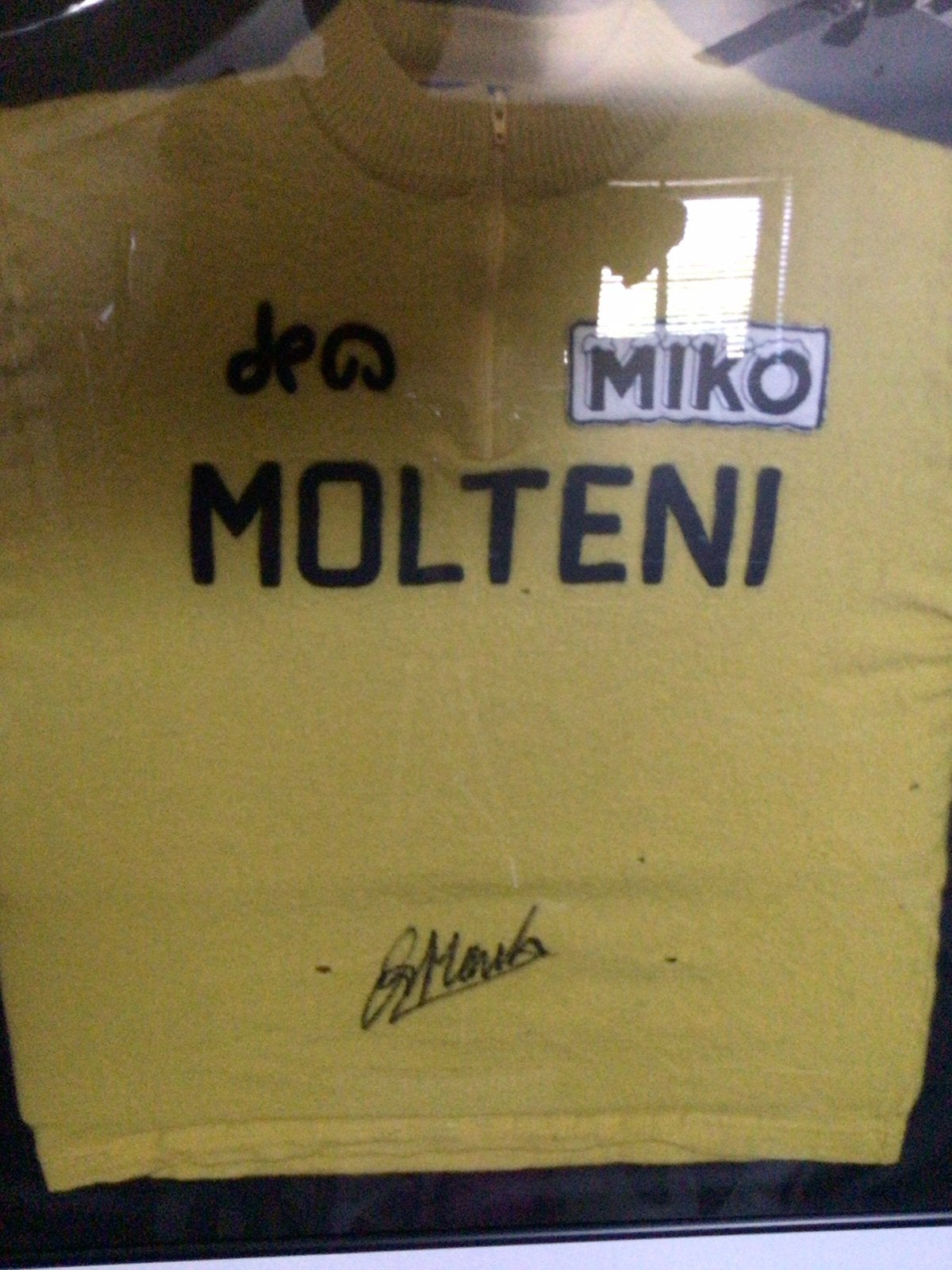 Wielertrui tour de france eddy merckx signe, Sport en Fitness, Wielrennen, Verzenden, Zo goed als nieuw