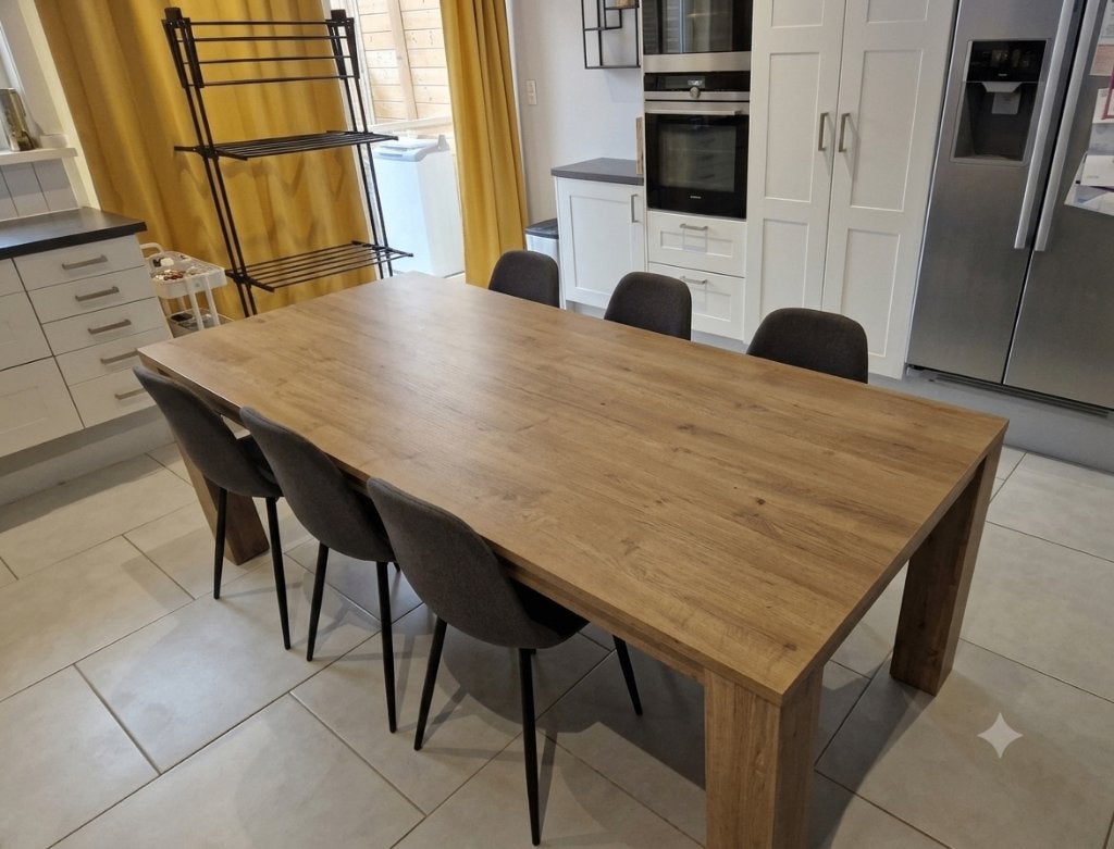 Eettafel + 6 stoelen, Huis en Inrichting, Tafels | Eettafels, Ophalen