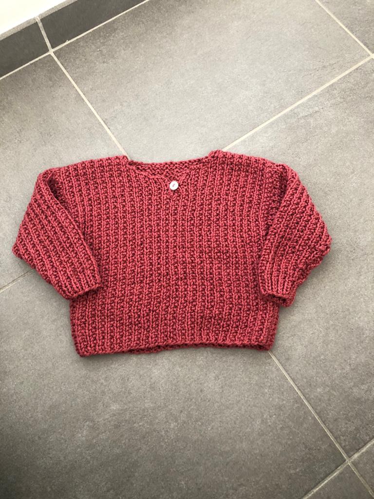 Handgemaakte trui, maat 86/92, Kinderen en Baby's, Babykleding | Maat 86, Ophalen of Verzenden, Zo goed als nieuw