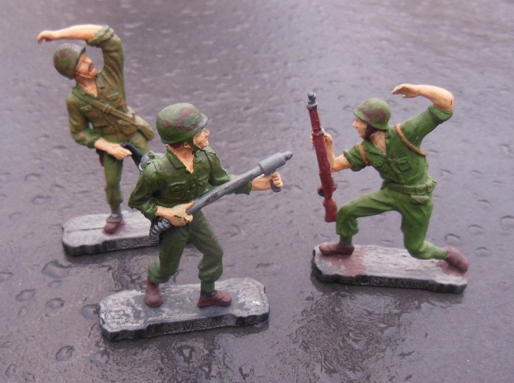 Trois soldats de plomb (Marines US), Hobby en Vrije tijd, Modelbouw | Figuren en Diorama's, Verzenden, Nieuw, Groter dan 1:35
