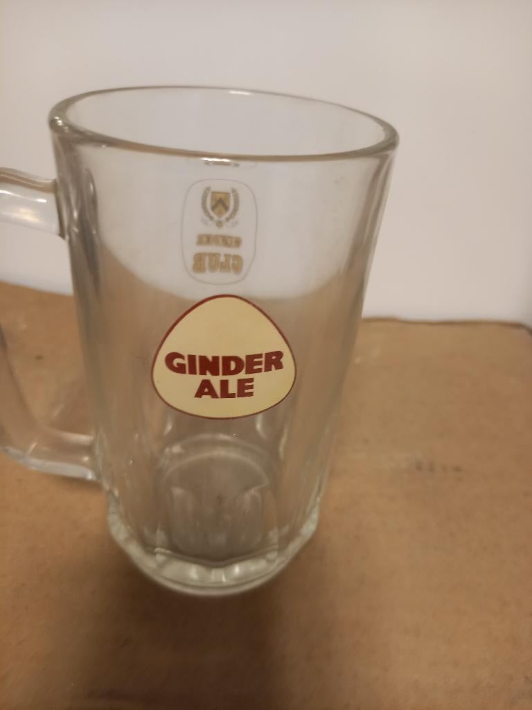 vintage ginder ale met oor, Verzamelen, Biermerken, Ophalen of Verzenden, Zo goed als nieuw, Glas of Glazen, Overige merken