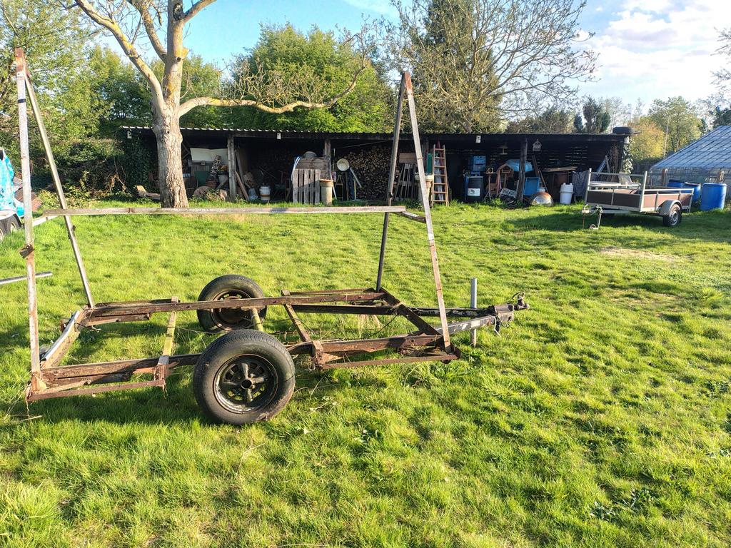 Reclame aanhangwagen, Ophalen, Gebruikt