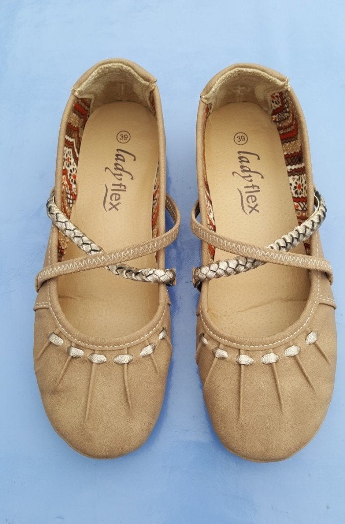 Mocassins/ballerines marron Ladyflex, Enlèvement ou Envoi, Porté, Ballerines