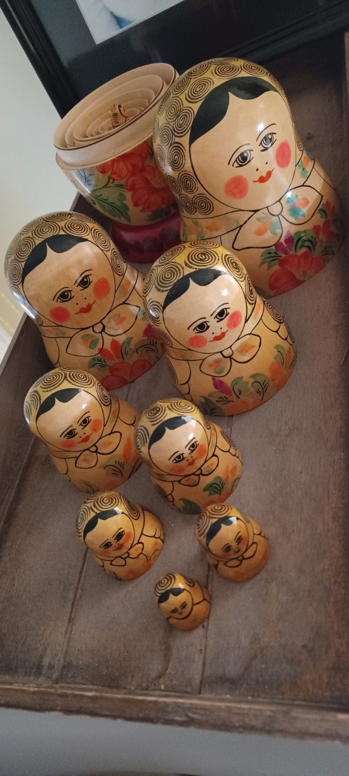 Houten poppetjes, Verzamelen, Ophalen of Verzenden, Zo goed als nieuw, Hout