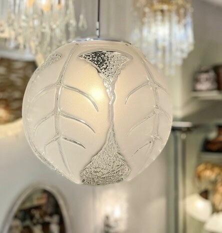 Vintage hanglamp globe van Peill & Putzler, Duitsland 1970s, Verzamelen, Ophalen