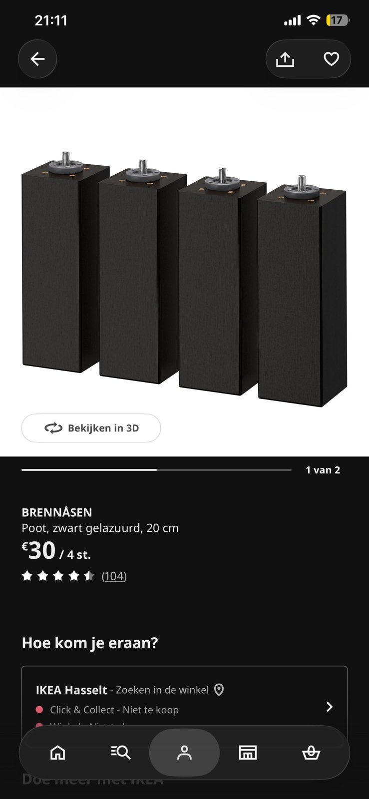 2 IVAR IKEA kasten met pootjes hout, Ophalen of Verzenden