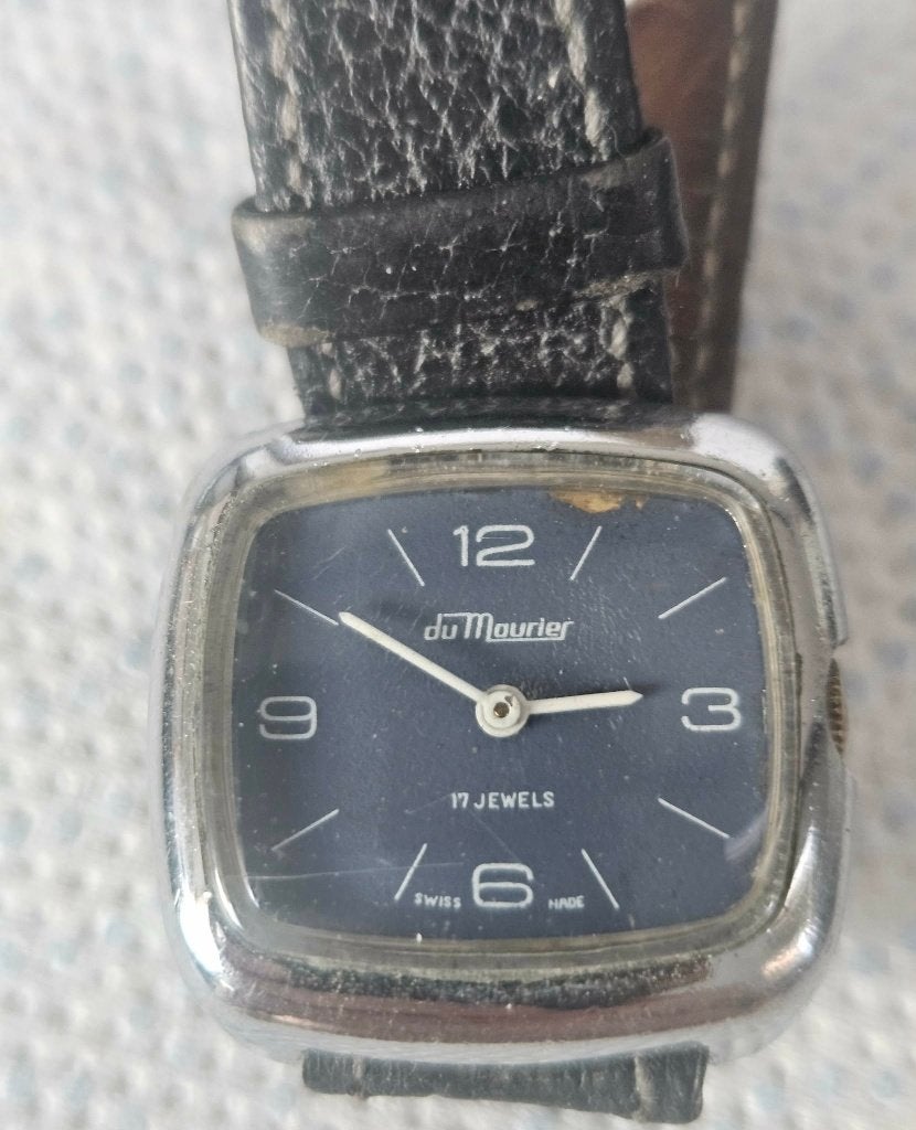 Montre du Maurier Homme 17 Rubis Swiss Made Vintage (MW99), Enlèvement ou Envoi