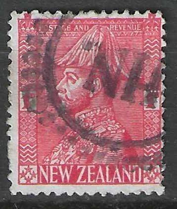 Nouvelle-Zélande 1926 - Yvert 183 - Roi George V - 1 p (ST), Timbres & Monnaies, Timbres | Océanie, Affranchi, Envoi