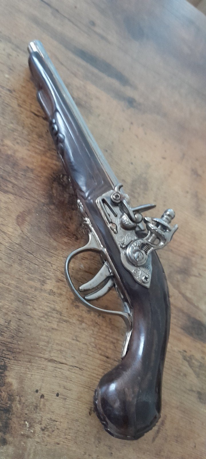 réplique miniature pistolet double canon style 18 eme siecle, Enlèvement ou Envoi