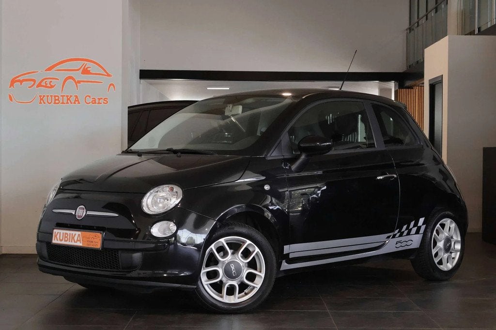 Fiat 500 Lounge 500 1.2i Airco HLeder (bj 2008), Auto's, 1305 kg, 4 zetels, Gebruikt, 4 cilinders