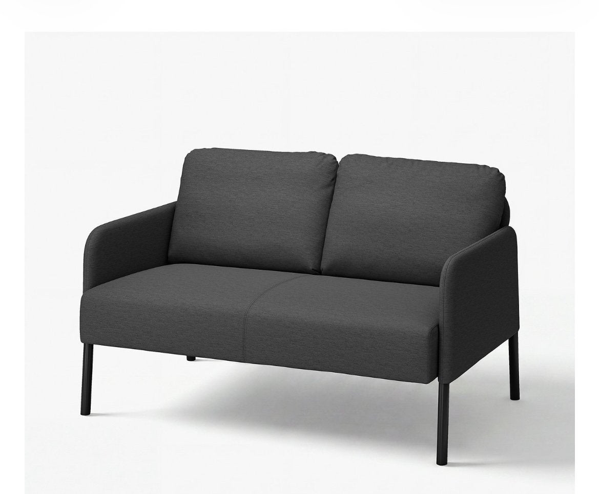Moderne zetel 2 personen IKEA grijs, Enlèvement, Comme neuf