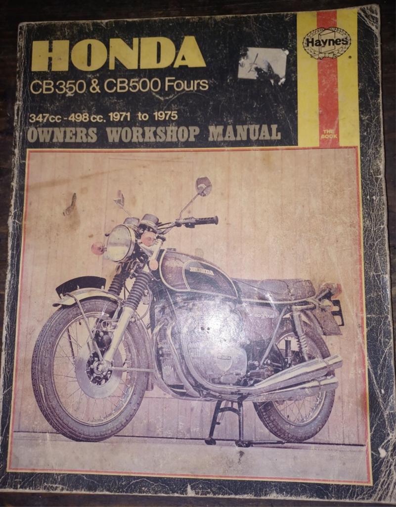 Manuel d'atelier pour quatre propriétaires de la Honda CB350, Enlèvement ou Envoi