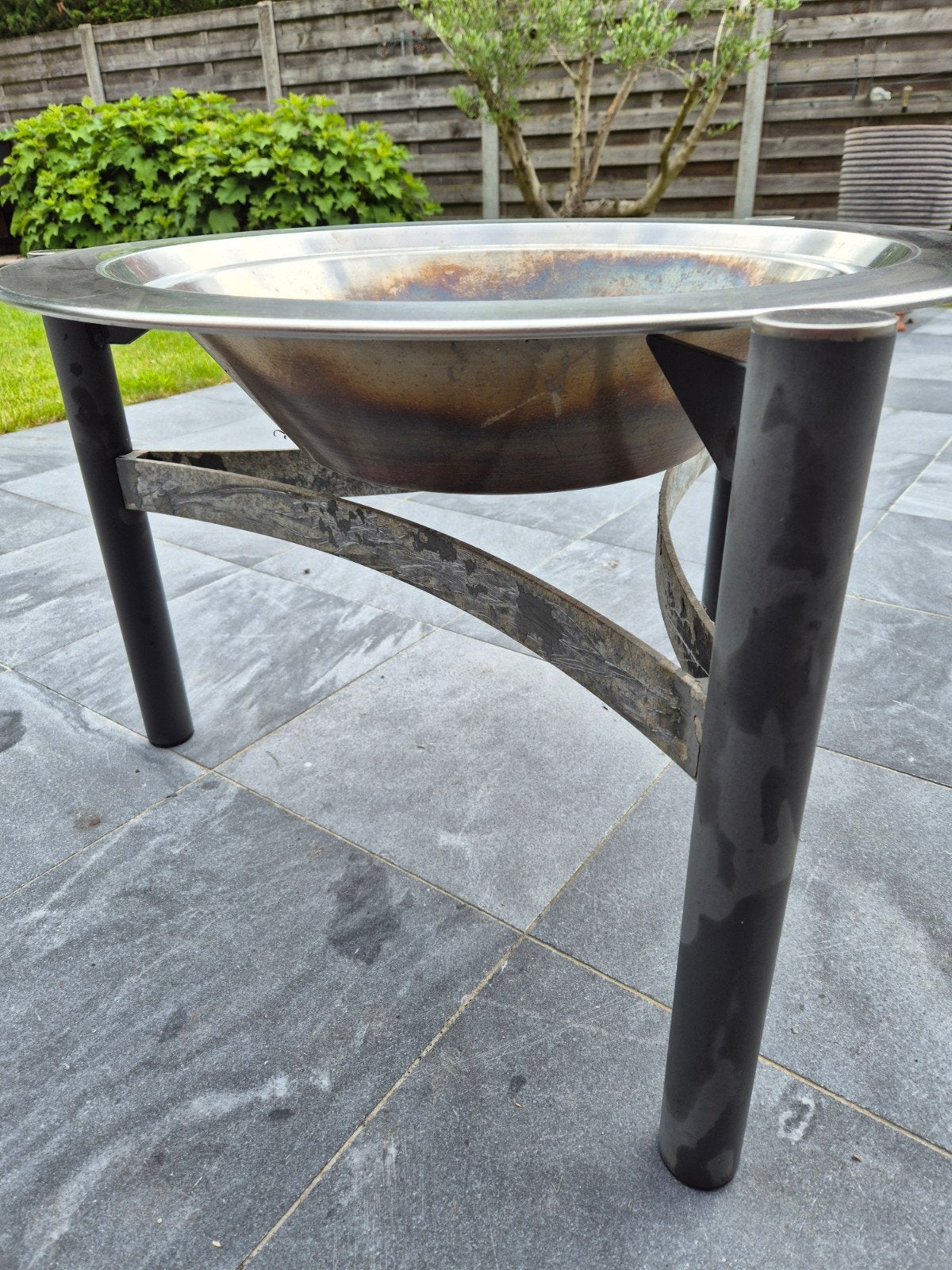 Inox vuurschaal/bbq, Tuin en Terras, Ophalen