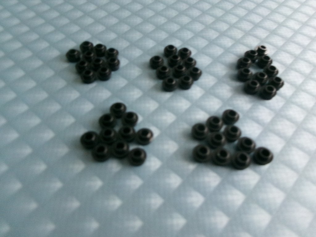 50 assiettes Lego rondes ouvertes noires, Enlèvement ou Envoi, Lego, Utilisé, Briques en vrac