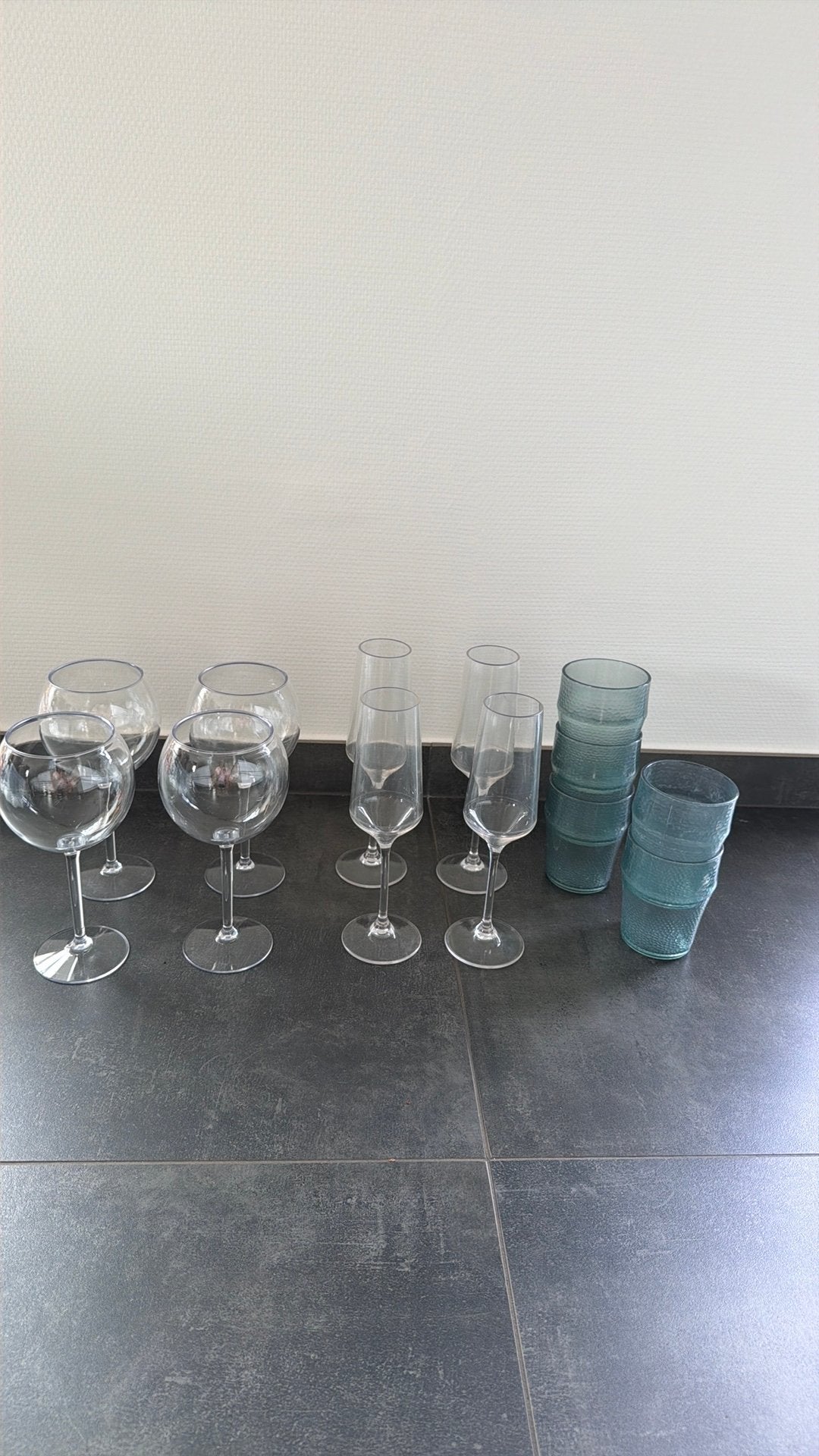Kunststofglazen, Maison & Meubles, Cuisine | Vaisselle, Verre ou Verres, Enlèvement, Utilisé, Autres styles