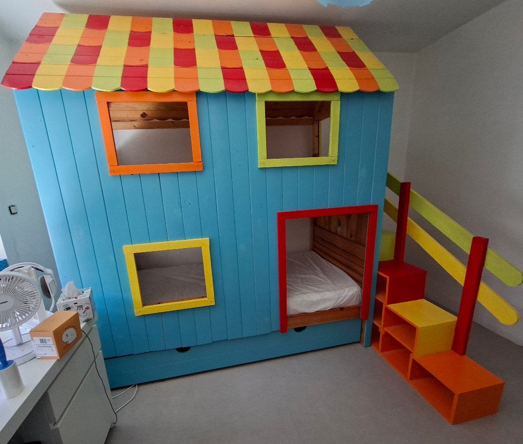 Stapelbed voor kindercabine, Ophalen, Gebruikt, Tweepersoons, Stapelbed