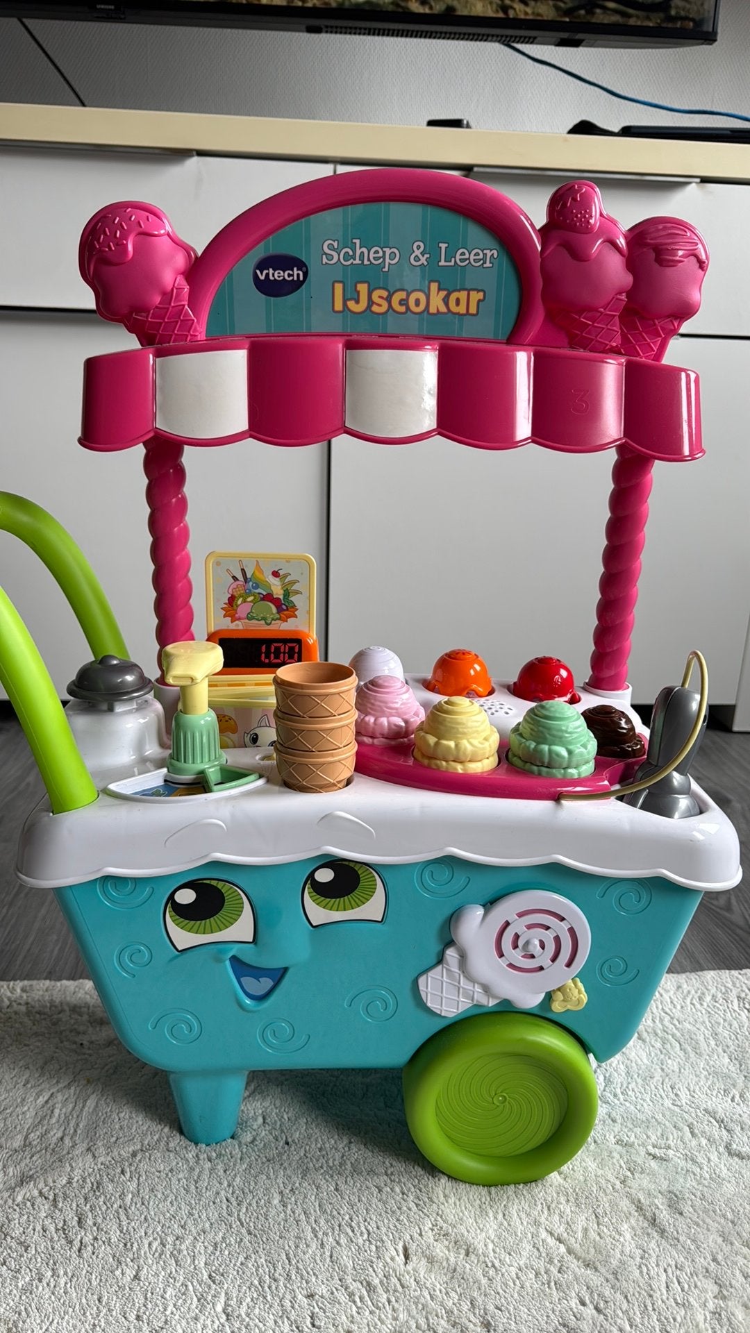 Vtech ijscokar, Ophalen, Gebruikt