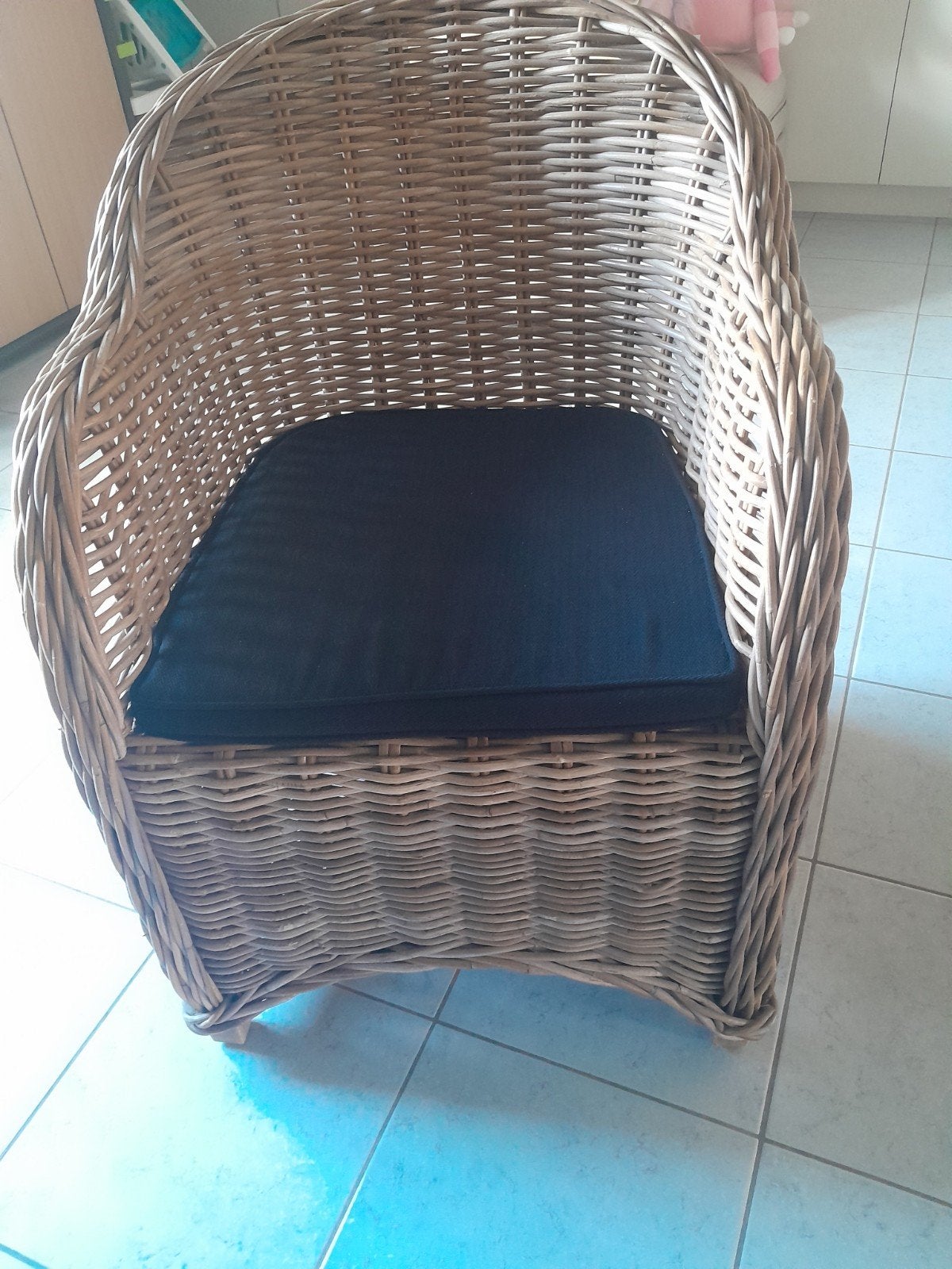 Rotan stoel, Huis en Inrichting, Stoelen, Ophalen, Zwart