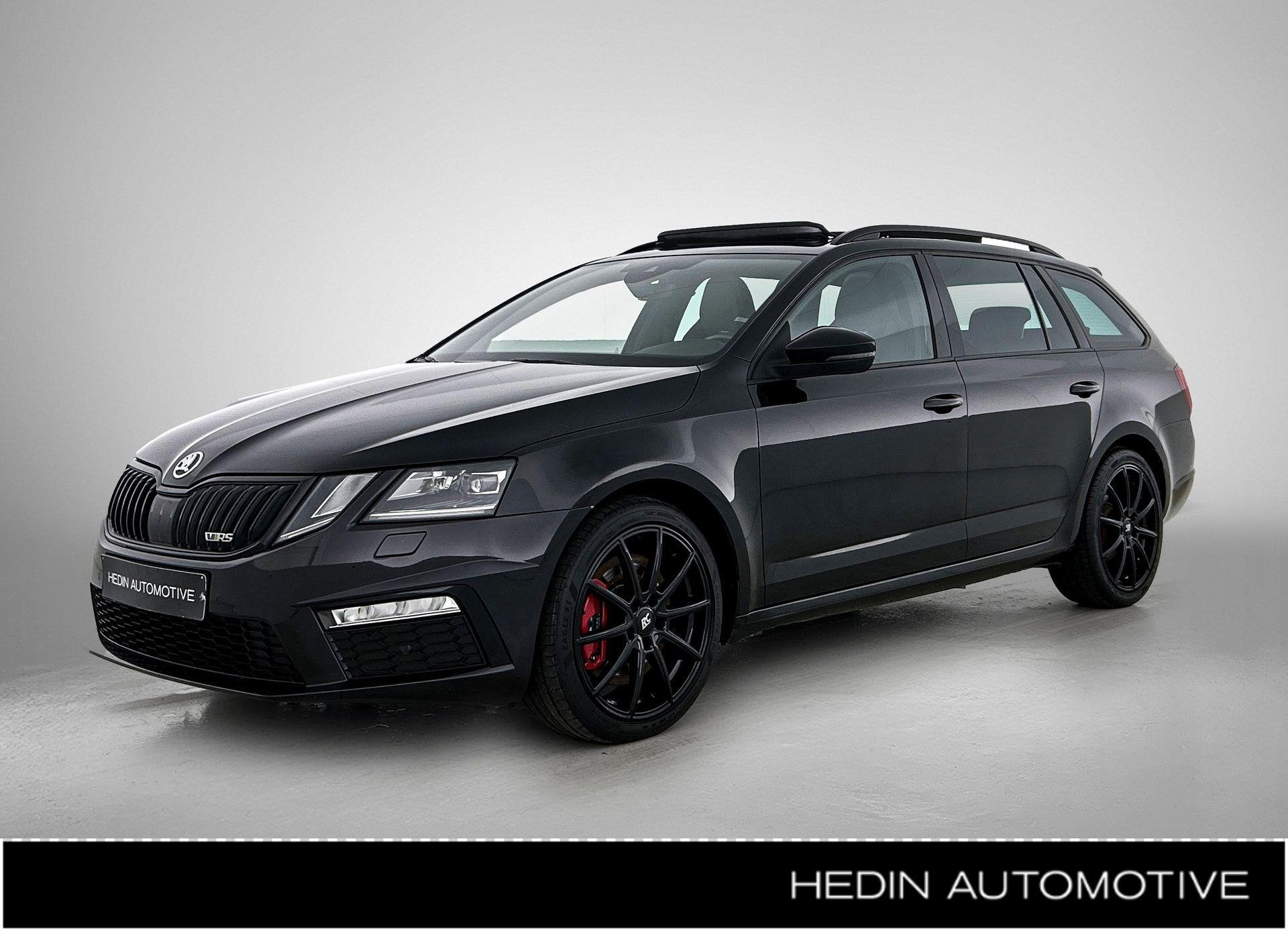 Skoda Octavia Combi 2.0 TSI RS | Pano | Zetelverwarming | Ca, Auto's, Gebruikt, 4 cilinders, Zwart, Leder