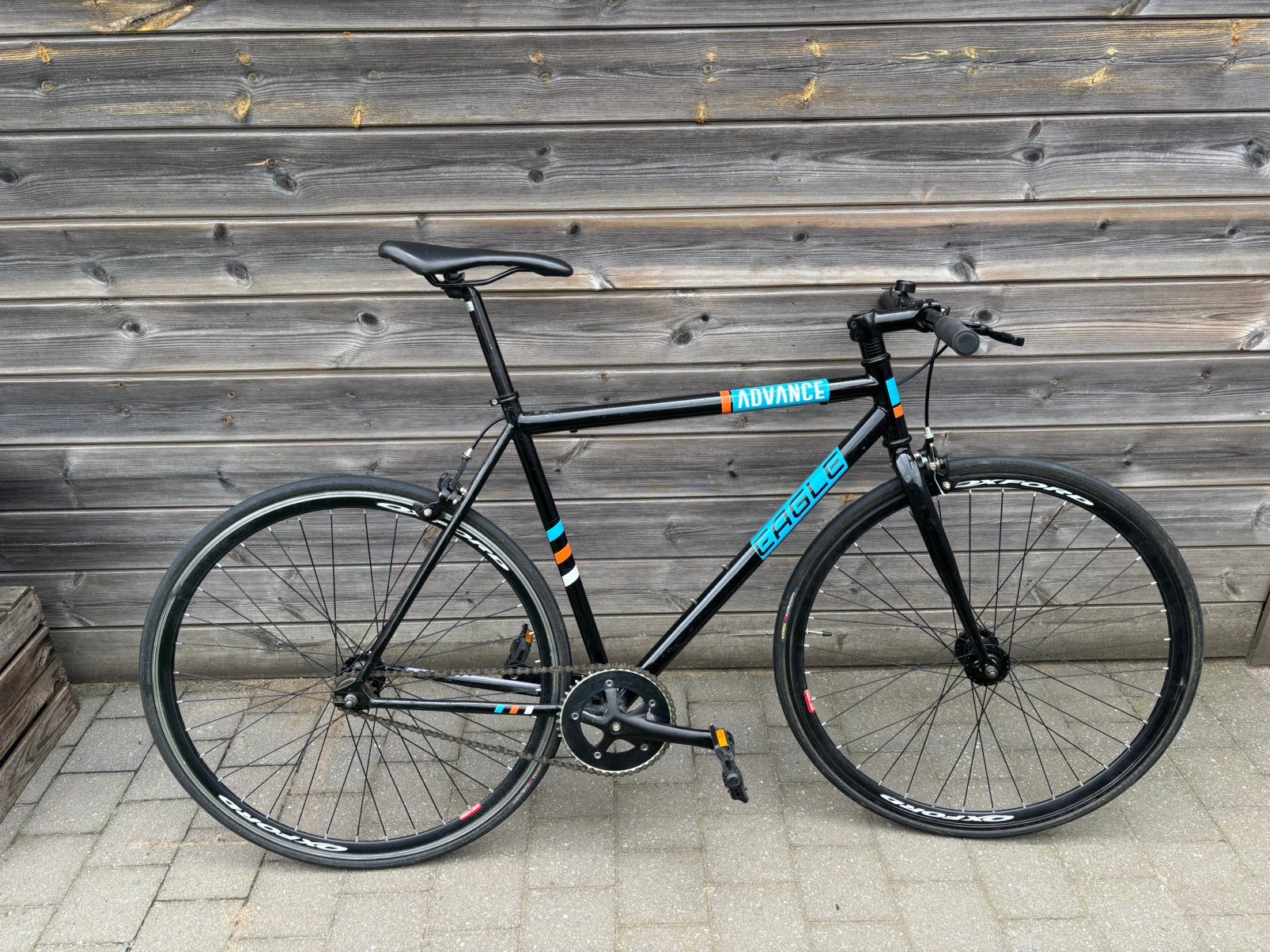 Oxford Eagle Advance stadsfiets – Single Speed / Fixed Gear, Fietsen en Brommers, Gebruikt, Velgrem, 53 tot 57 cm, Ophalen