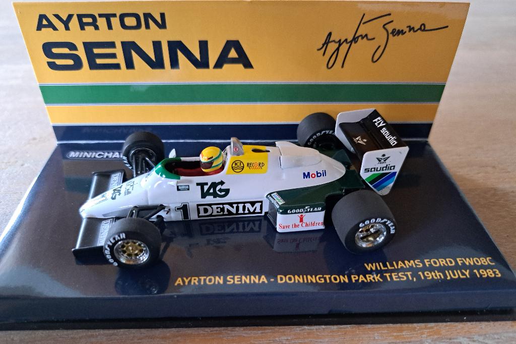 AYRTON SENNA MINICHAMPS 1/43 Williams Ford FW 08 C 1983, Hobby & Loisirs créatifs, Enlèvement ou Envoi, Neuf, Voiture, MiniChamps