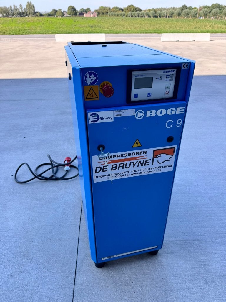 Compressor Boge C9 7.5kW, Ophalen, Zo goed als nieuw, 6 tot 10 bar, 800 liter/min of meer