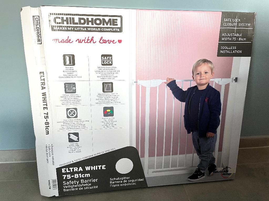 Veiligheidshekje Childhome 75-81cm, Neuf, Barrière de sécurité, Enlèvement, Métal ou Fer