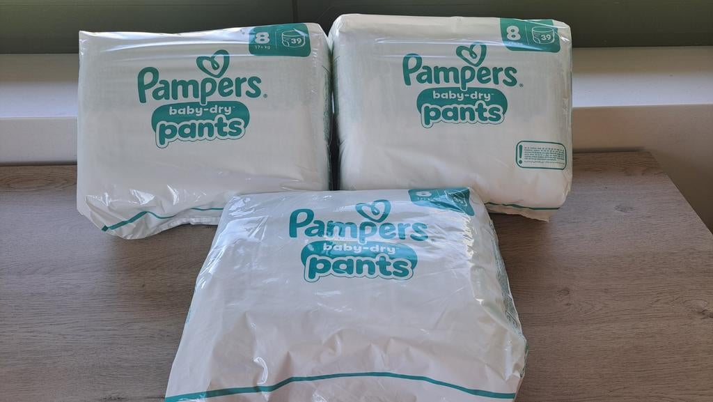 95 pampers baby-dry pants maat 8, Enlèvement