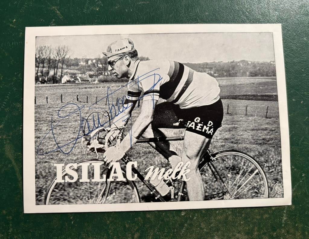 Kaatt Rik van Looy met originele handtekening, Verzamelen, Sportartikelen en Voetbal, Verzenden