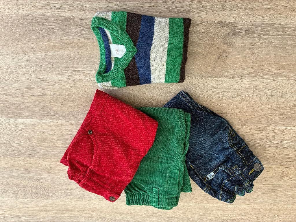 Mix merkjes truitje (9-12m) + 3 broekjes (18-24m), Ophalen, Gebruikt, Overige maten
