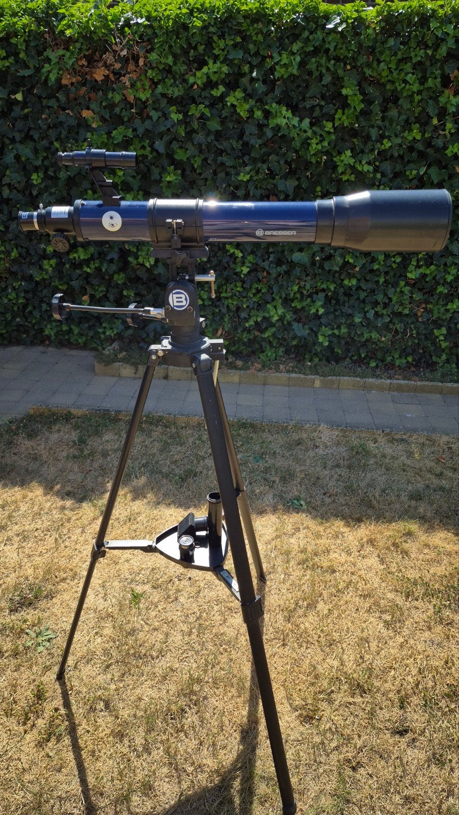 bresser telescoop, Ophalen, Gebruikt, Lenzentelescoop (refractor), Met statief
