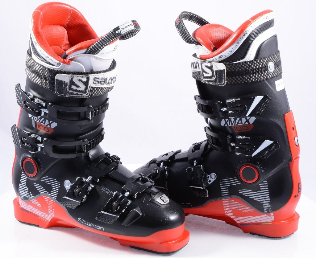 Chaussures de ski 43 ; 44EU SALOMON X MAX 100, coque personn, Sports & Fitness, Carving, Salomon, Utilisé, Chaussures