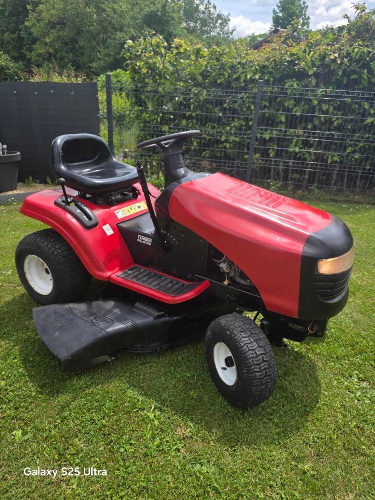 Tracteur tondeuse éjection latérale, Jardin & Terrasse, Tondeuses autoportées, Enlèvement, Utilisé, 90 à 120 cm, Wisard